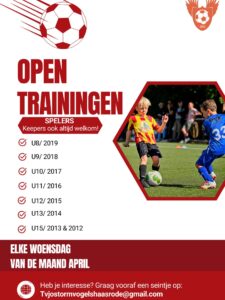 Open Trainingsmomenten bij Stormvogels Haasrode!